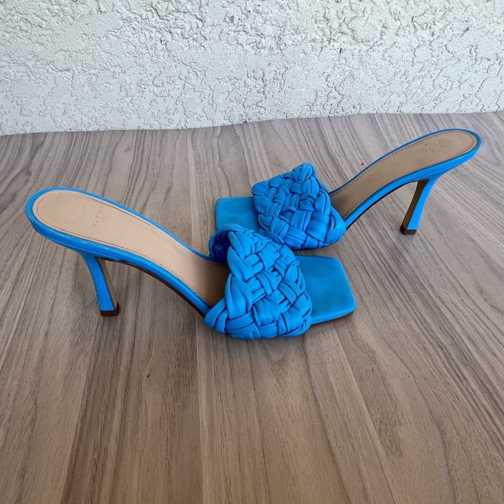 Marc Fisher Vibrant Blue Braided Sandals - Picture 7 of 10